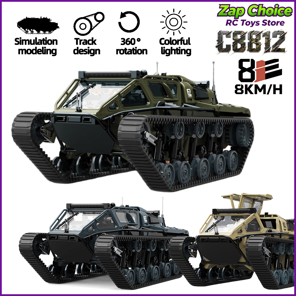 Rc Hobby Pro - JJRC C8812 1/16 Tracked Tank RC