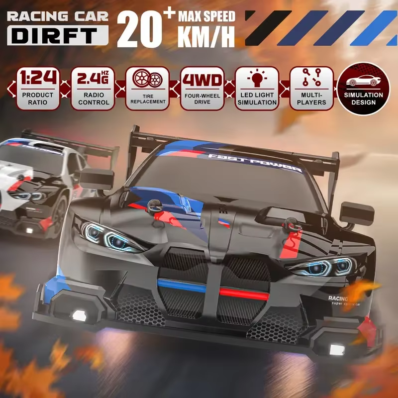 4WD-2.4G Drift Racing Car 1:24 - Hobby Quality Rc Cars avaliação e preço