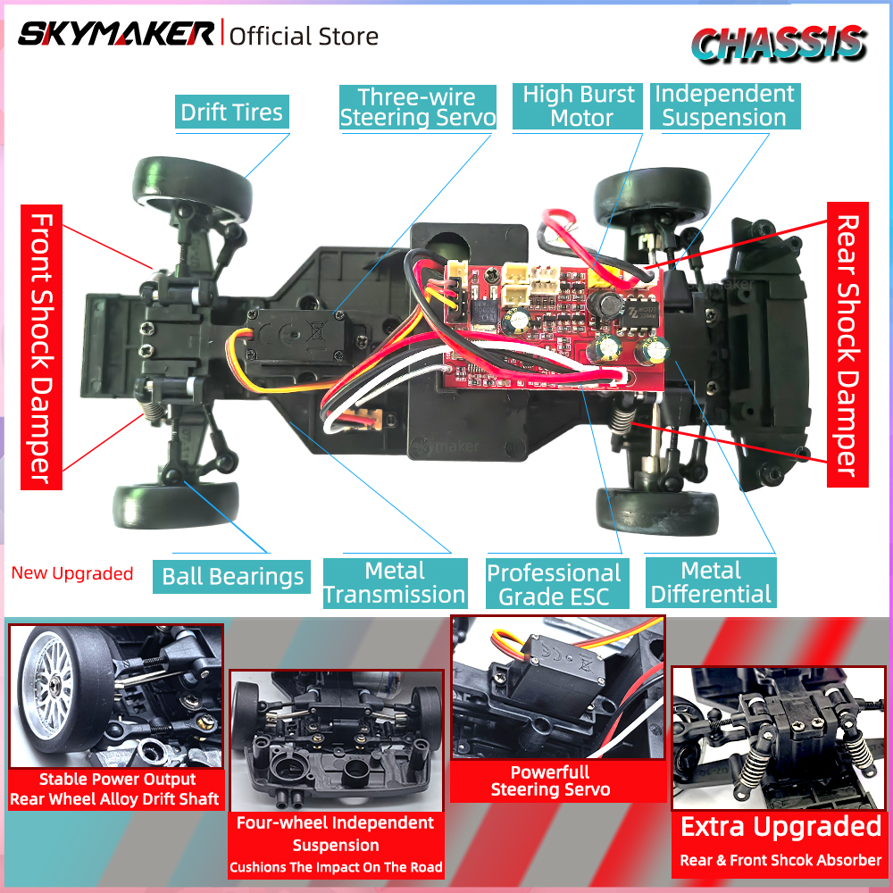 Skymaker 1/18 RC Drift Car LDR - Gyroscope Rc Module avaliação e preço