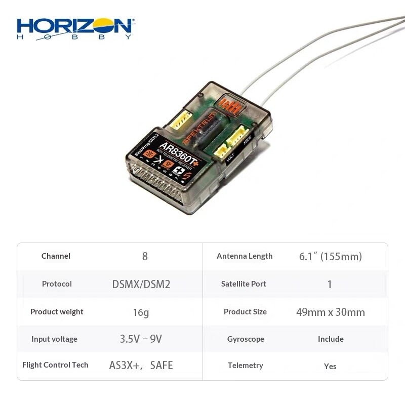 Spektrum AR8020T,AR8360T With  - Rc Planes Horizon Hobby avaliação e preço
