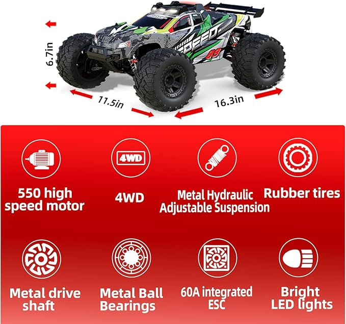 1:10 Large Brush RC Car for Ad - Rc Hobby Grade Cars avaliação e preço